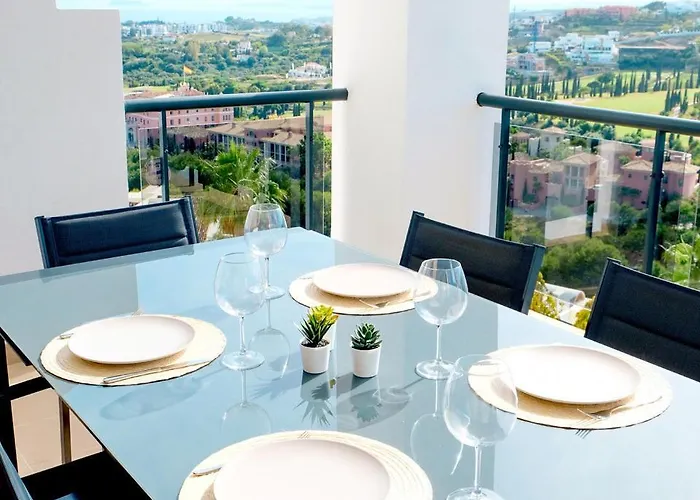 With Panoramic Views Golf Pools In Benahavis Apartment Estepona