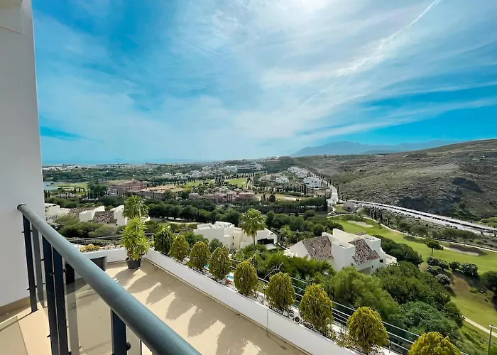 With Panoramic Views Golf Pools In Benahavis Apartment